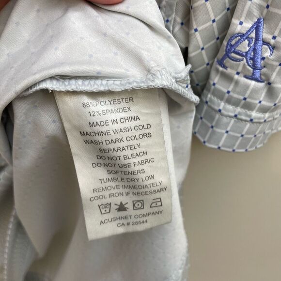 FootJoy Polo Shirt Mens Size Large Gray Embroidered Logo Golf - Picture 6 of 10